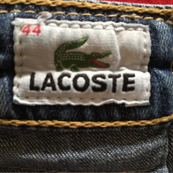 Vintage Lacoste 1990’s Jean Denim Mini Skirt  44 TRENDING VINTAGE LACOSTE DENIM - Picture 5 of 11
